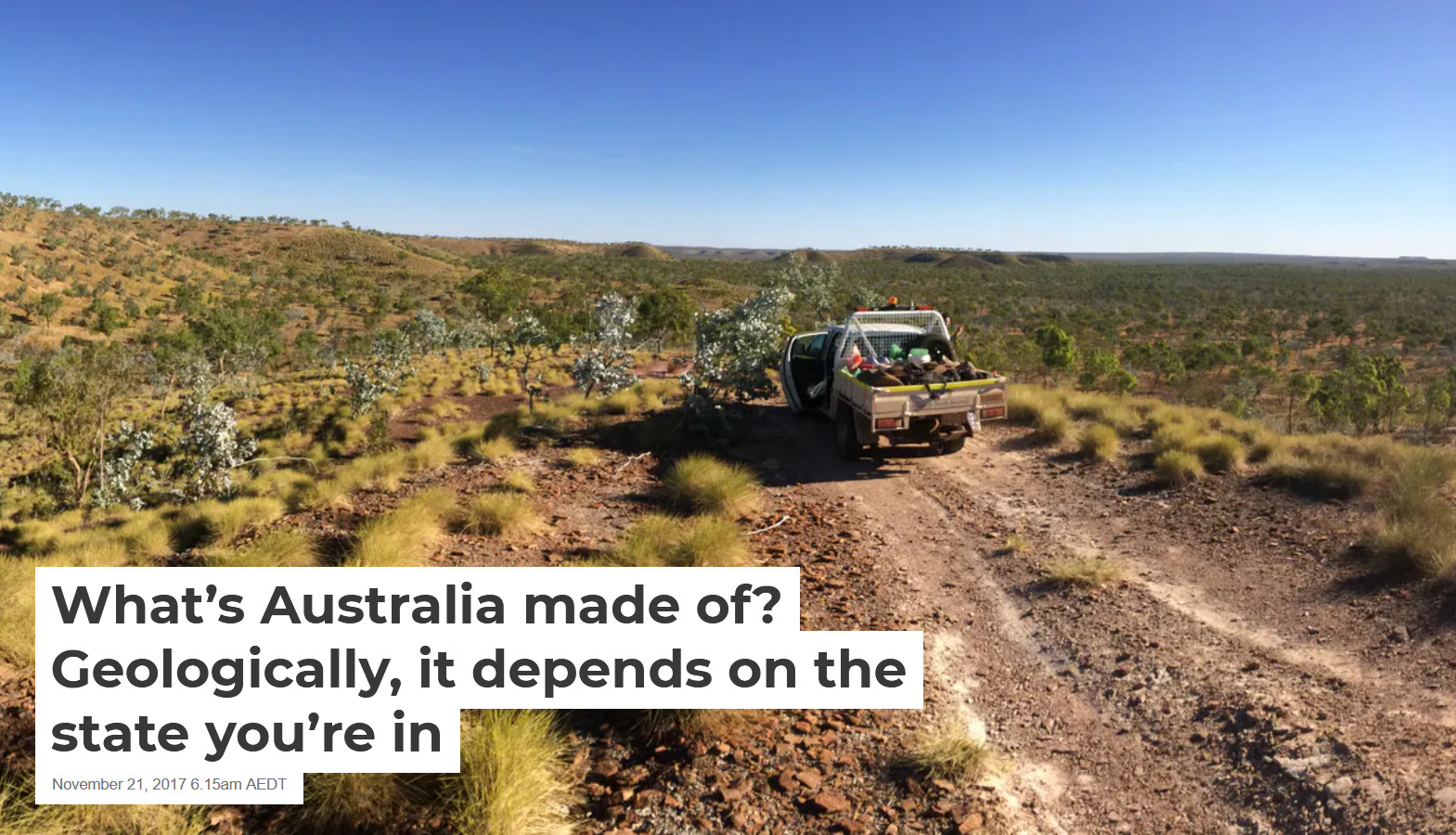 What's Australia made of geologically, it depends on the state you're in
