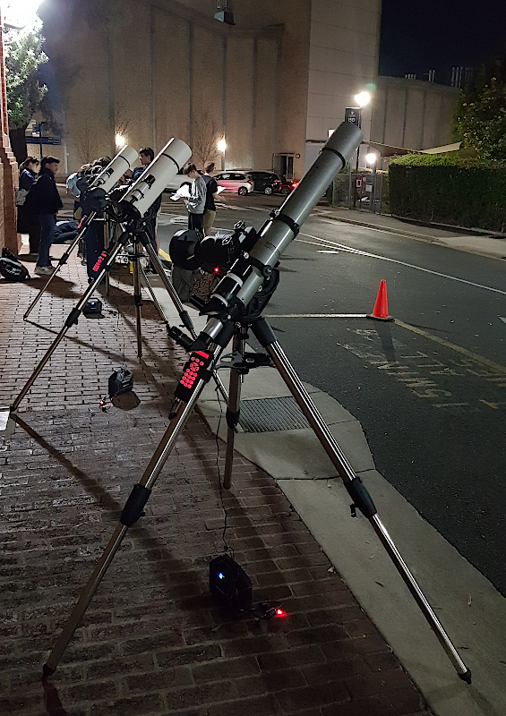 Telescopes on campus.